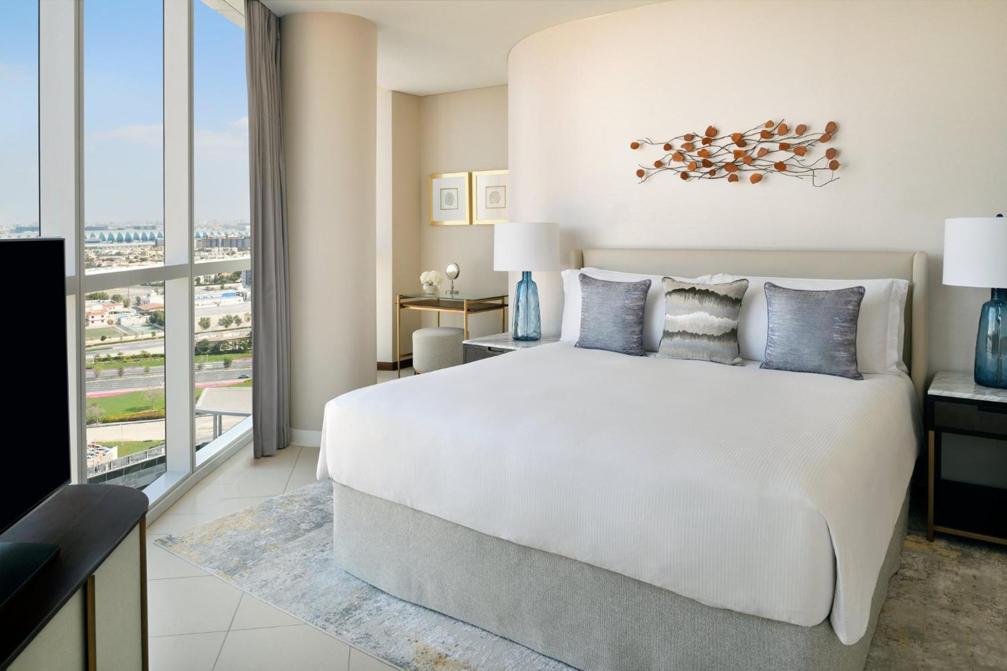 Intercontinental Residence Suites Dubai Festival City By Ihg Zewnętrze zdjęcie A bedroom at the hotel